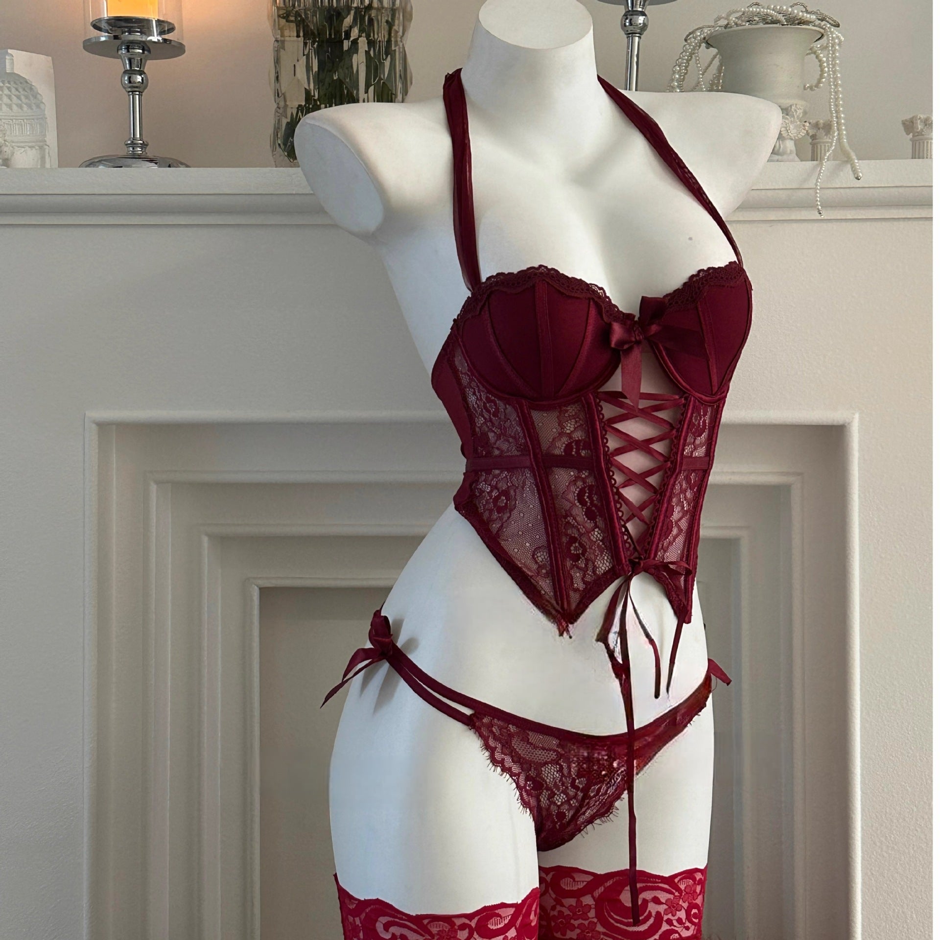Hollow mesh passion suit