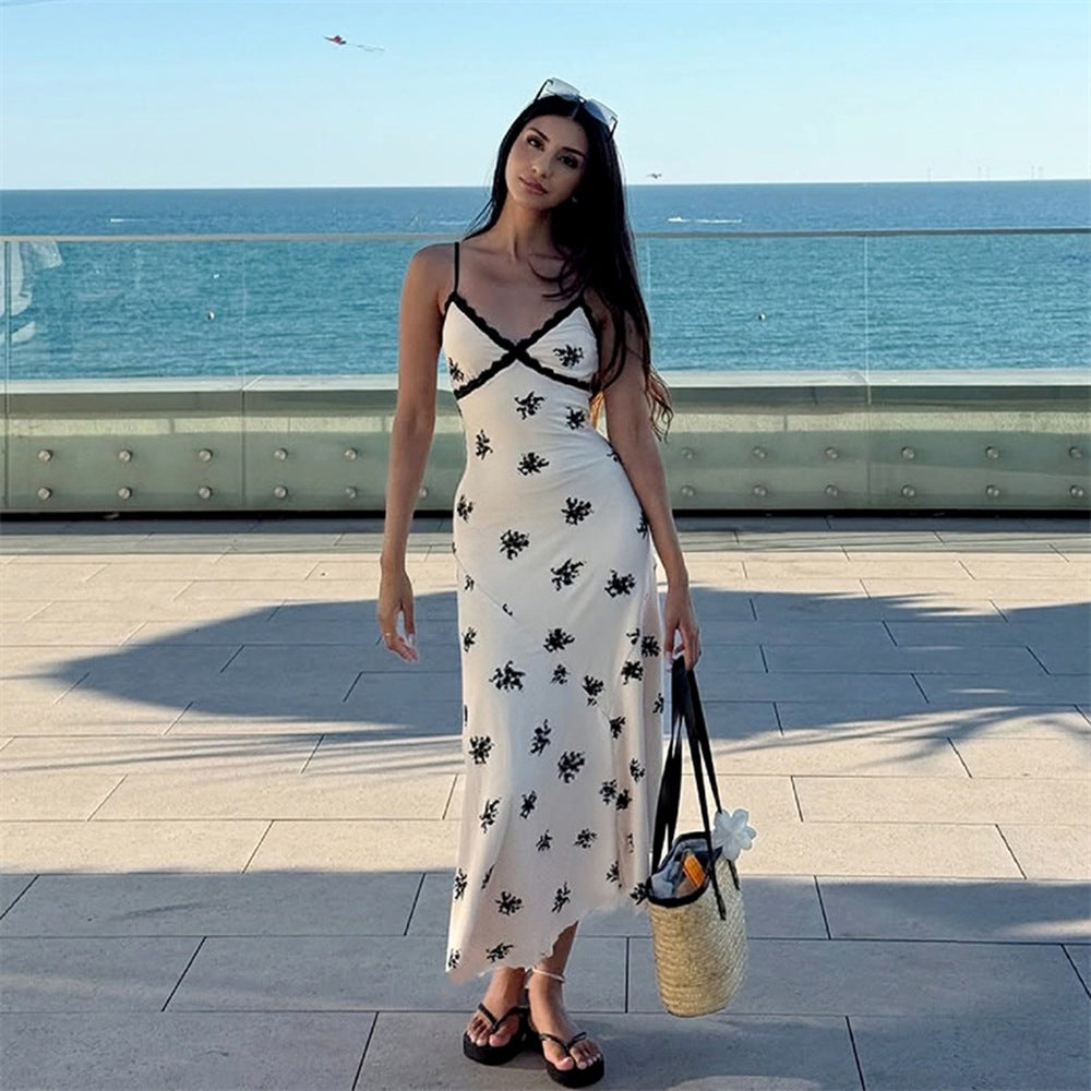 Luna Floral Backless Maxi Dress