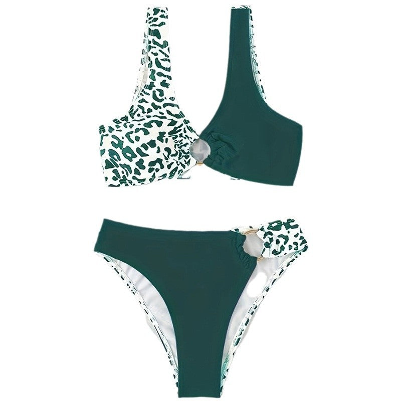 Slimming high-end sexy vacation color matching bikini