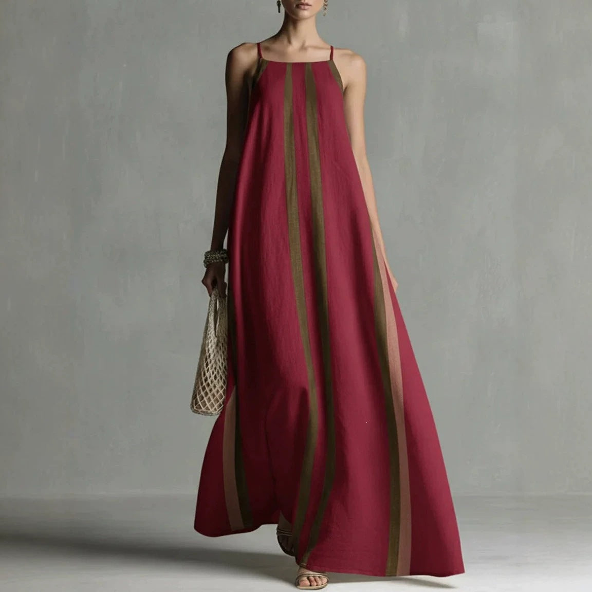 LunaMuse™ Elegant Satin Maxi Dress