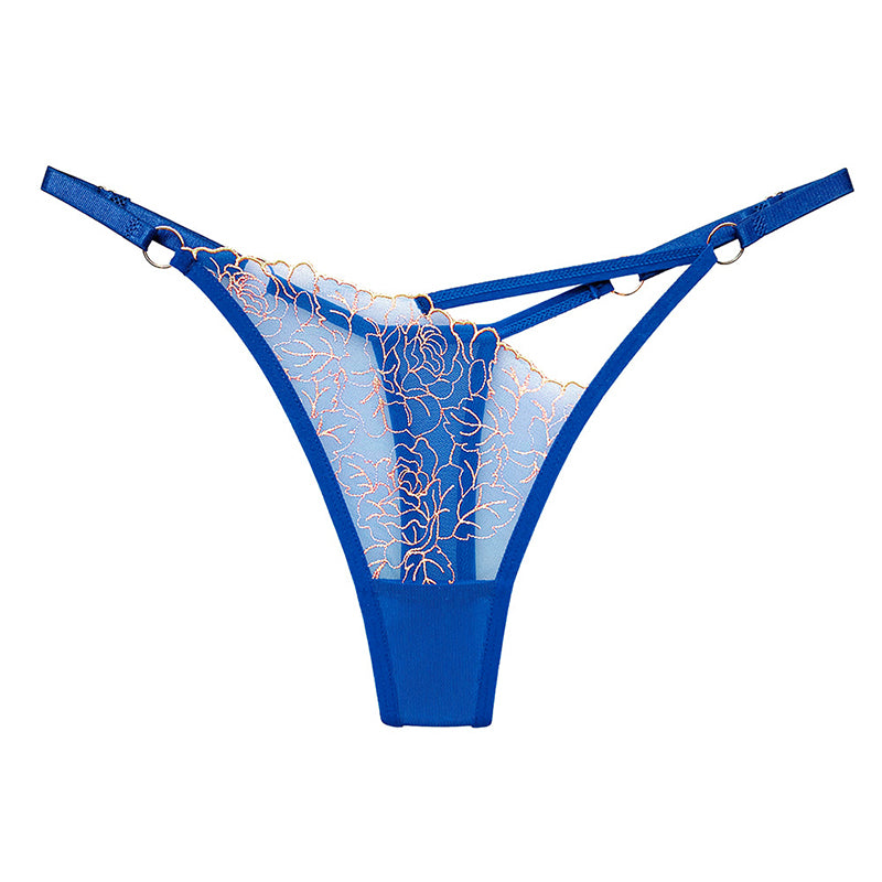 Lace V-shaped thong hollow temptation panties