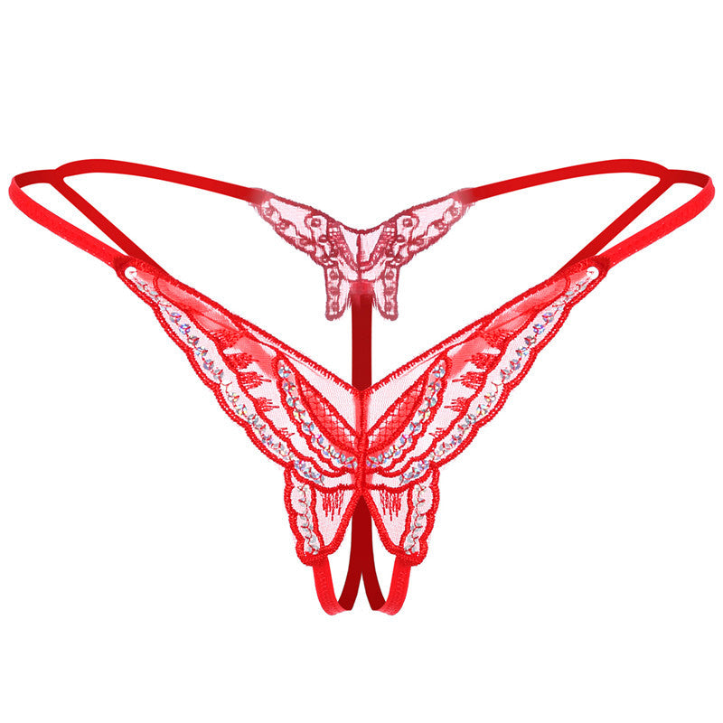 Sexy-Embroidered Thong