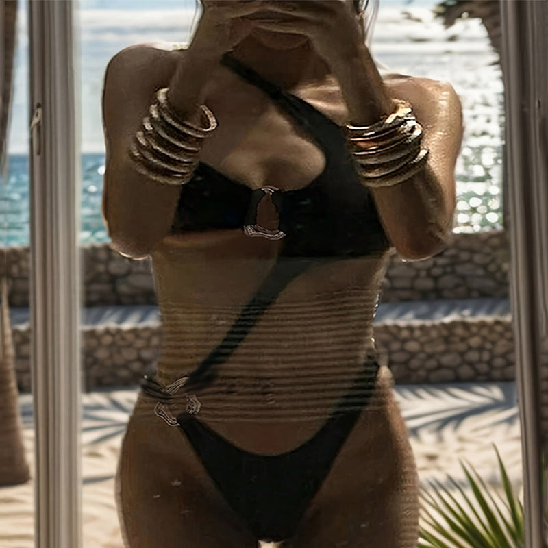 One piece swimsuit sexy hollow bikini