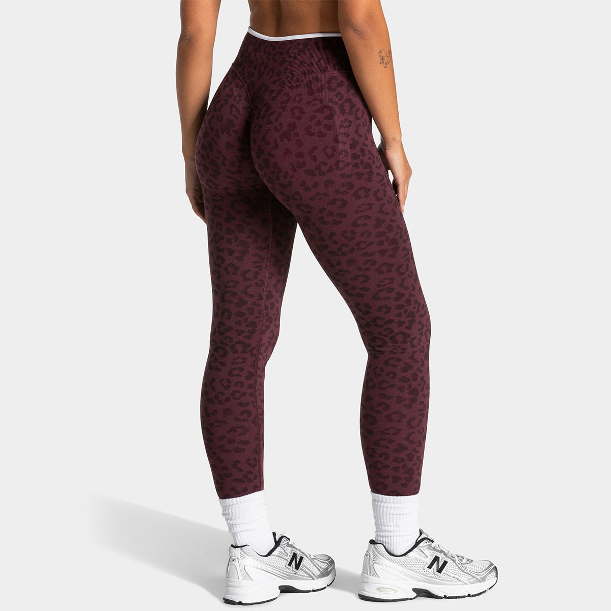 A-Ning leopard-print yoga pants