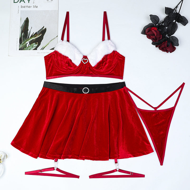 New Year's red festive four-piece set