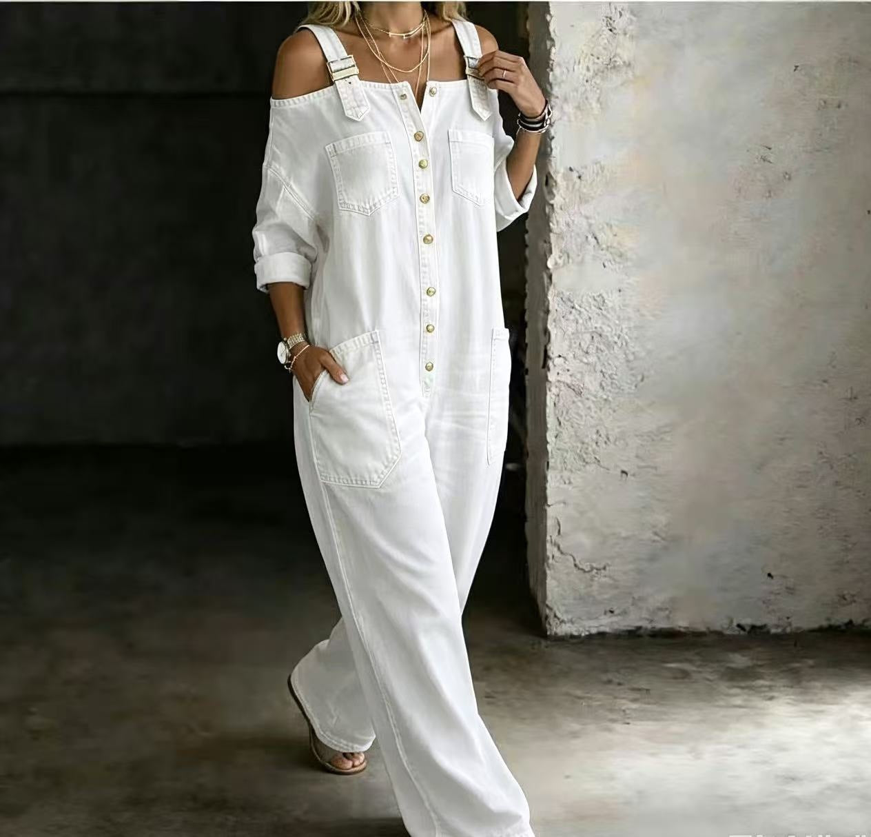 Luna™ Relaxed Denim Jumpsuit