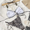 Leopard print sexy beach bikini