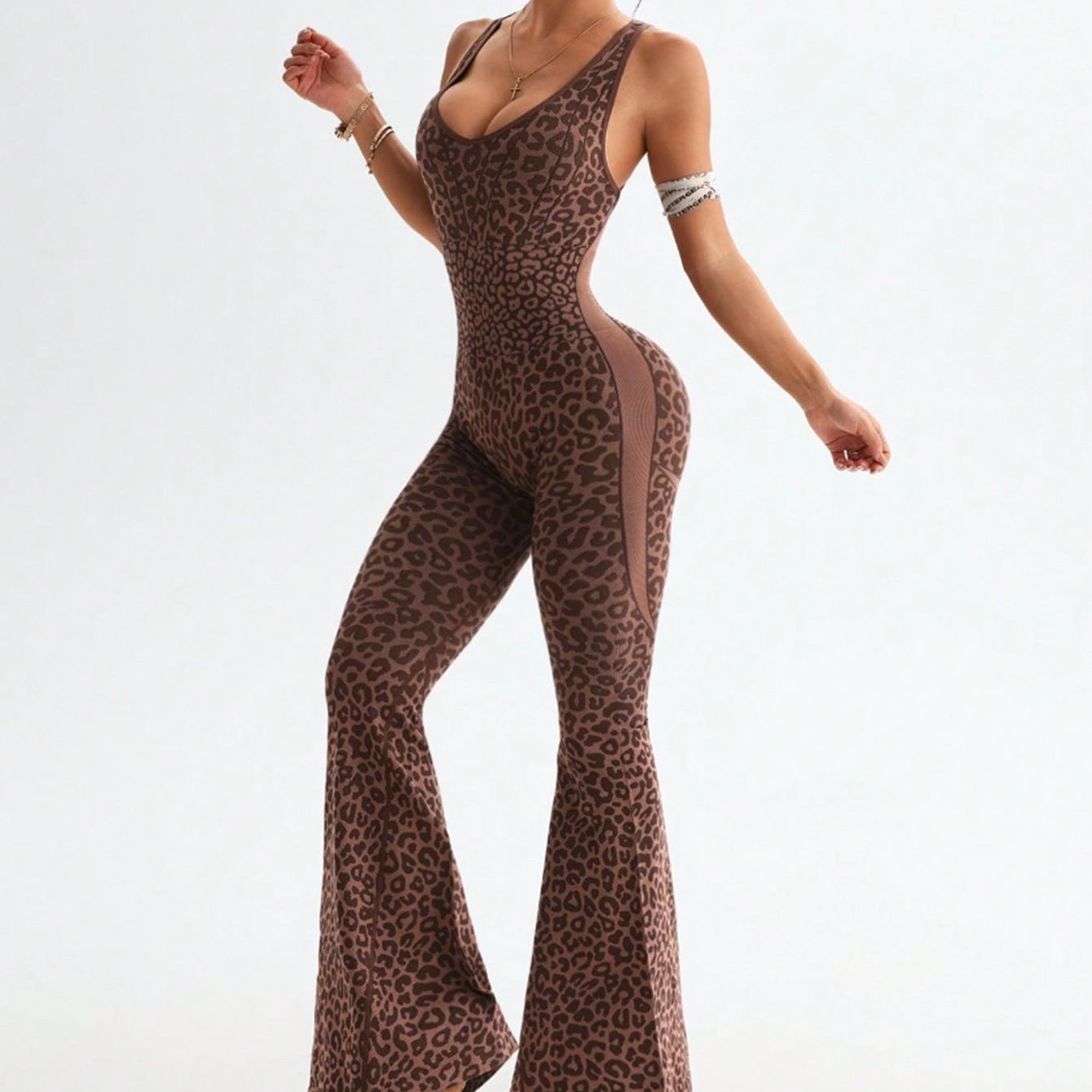 Sculpted Flare Jumpsuit