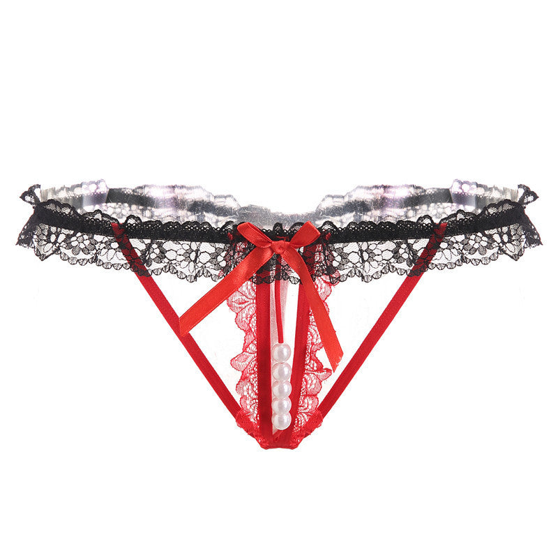 Pearl Massage Temptation Lace Thong
