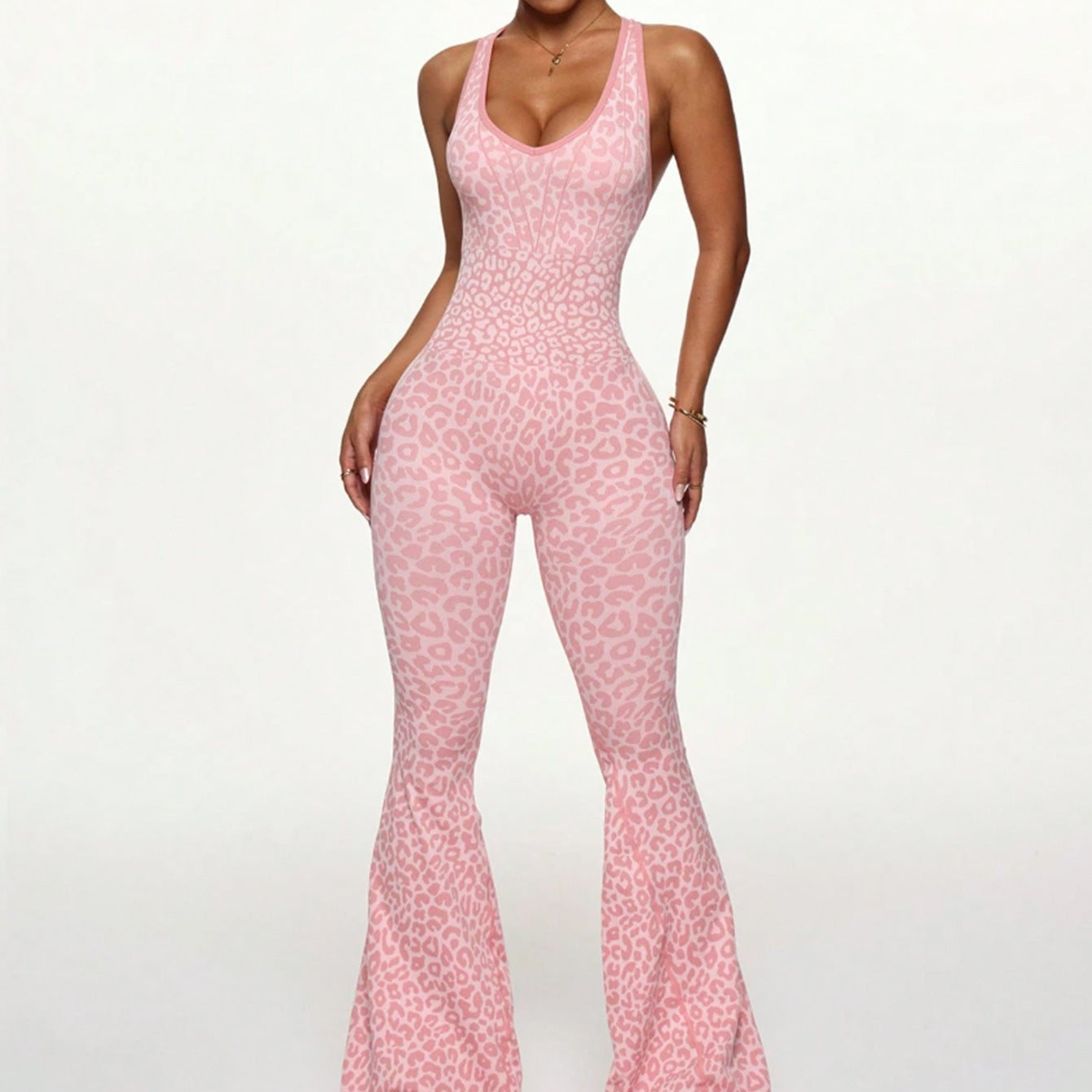 Sculpted Flare Jumpsuit