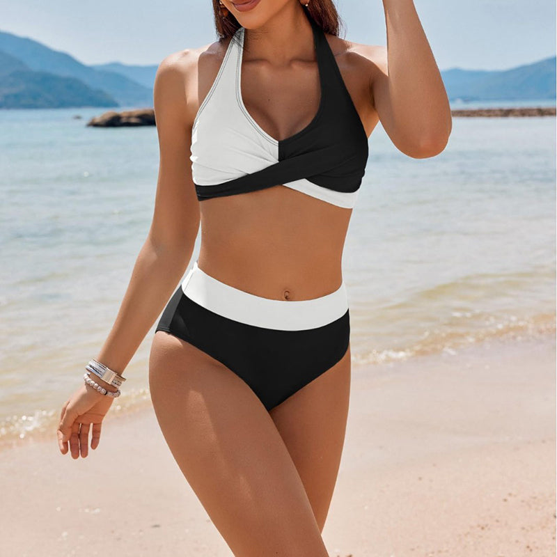 Women's two-piece sexy bikini with chest pads