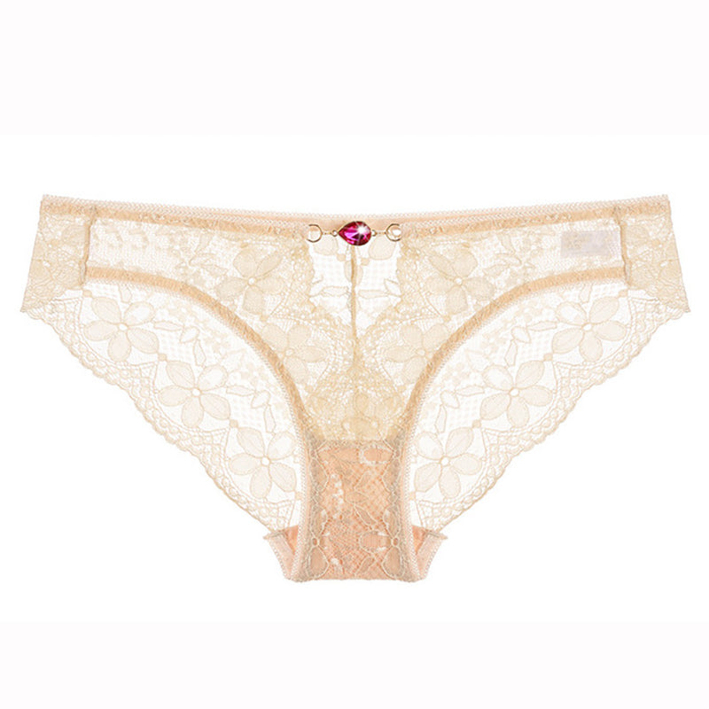 Lace transparent temptation low waist panties