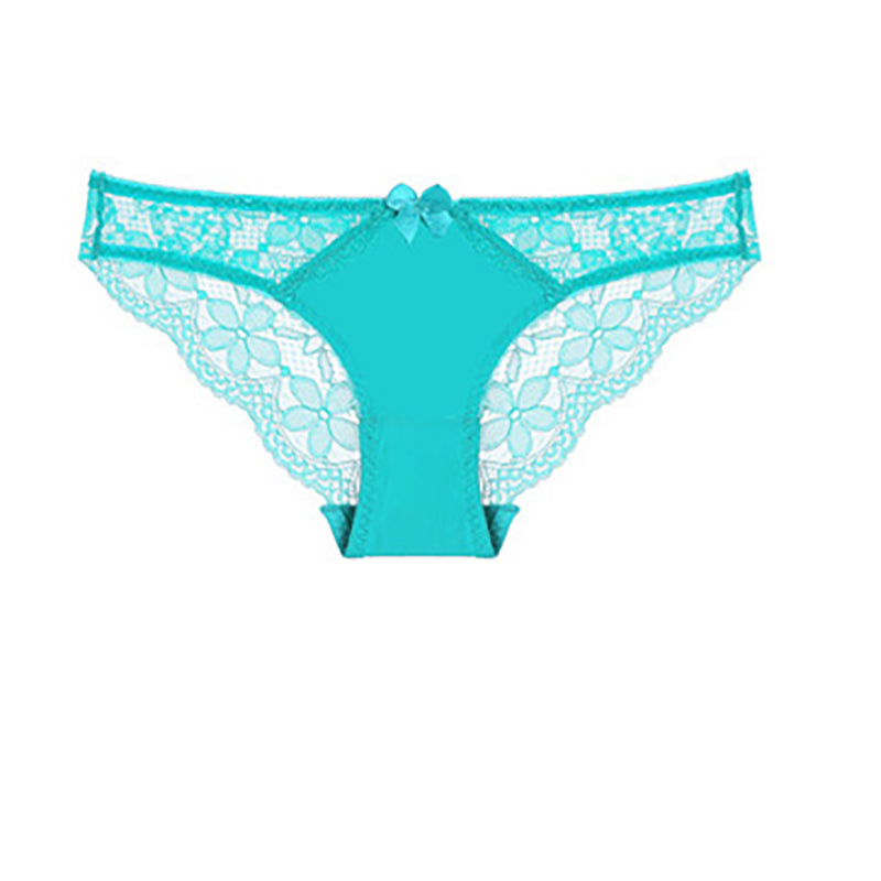 Solid color transparent low waist briefs