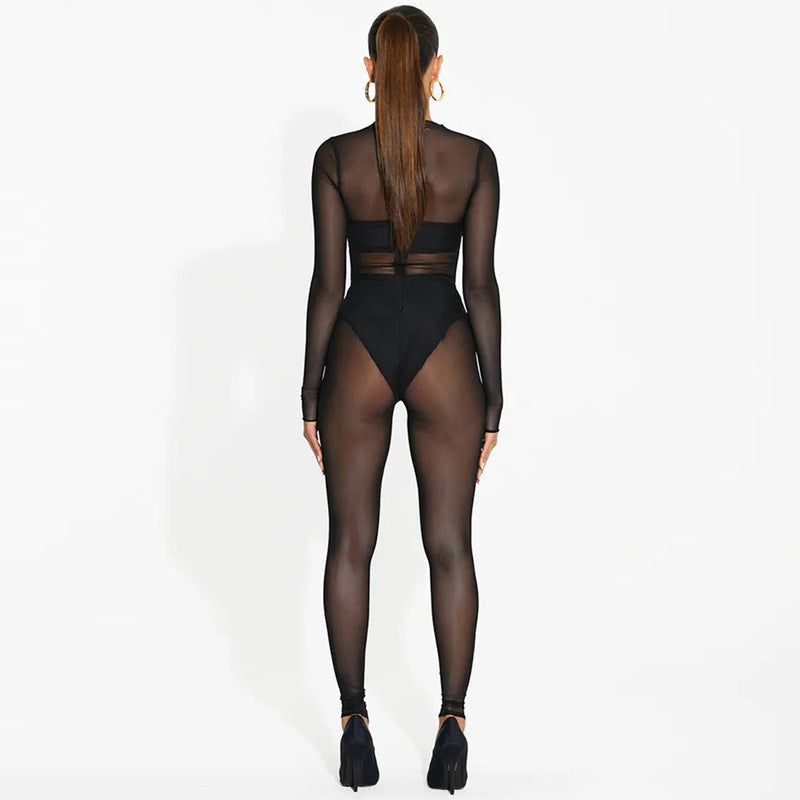 Noir Illusion Catsuit