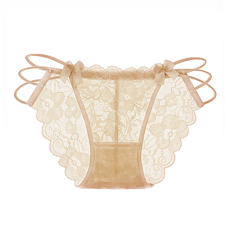 Sexy lace transparent temptation briefs