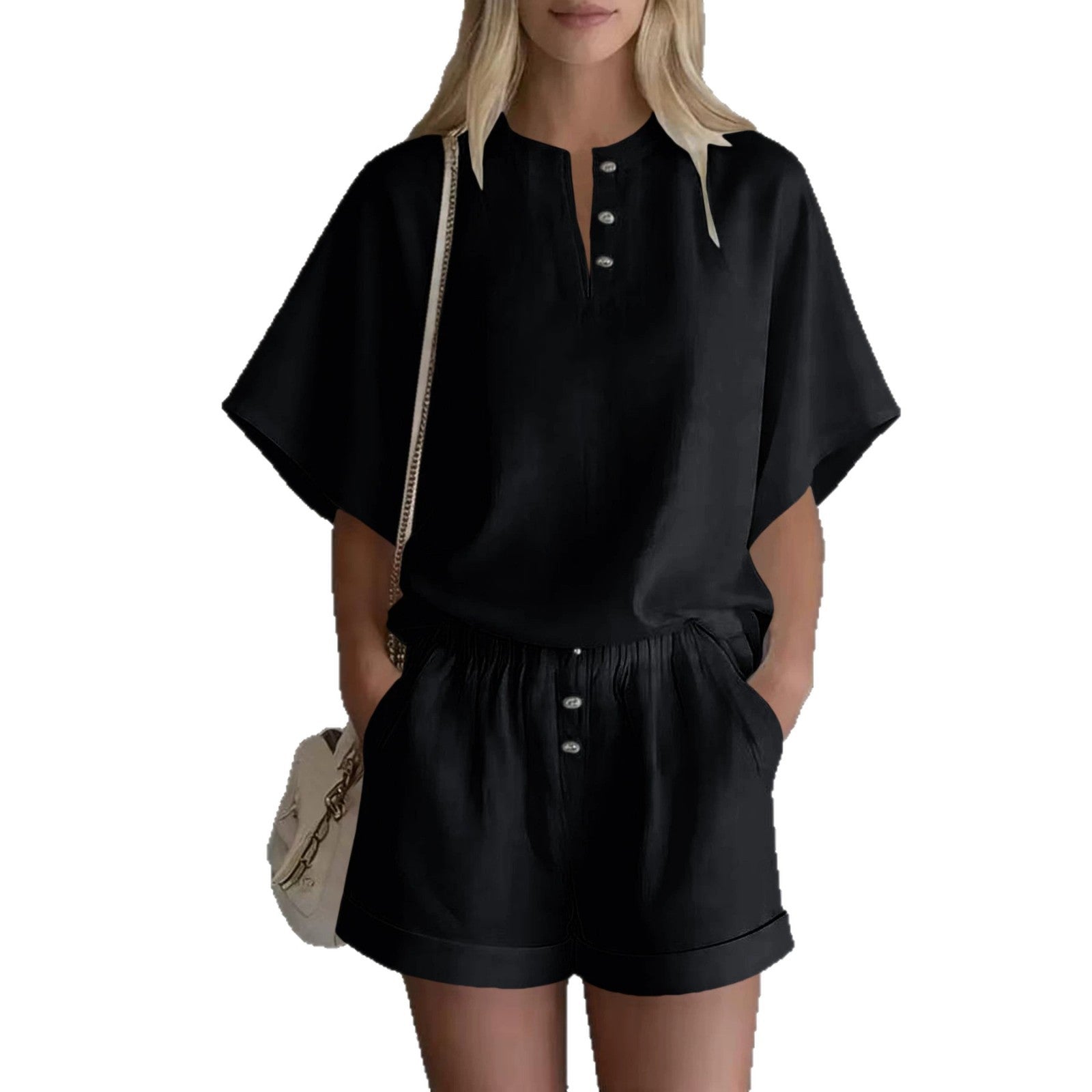 AirLuxe Oversized Lounge Tee Set