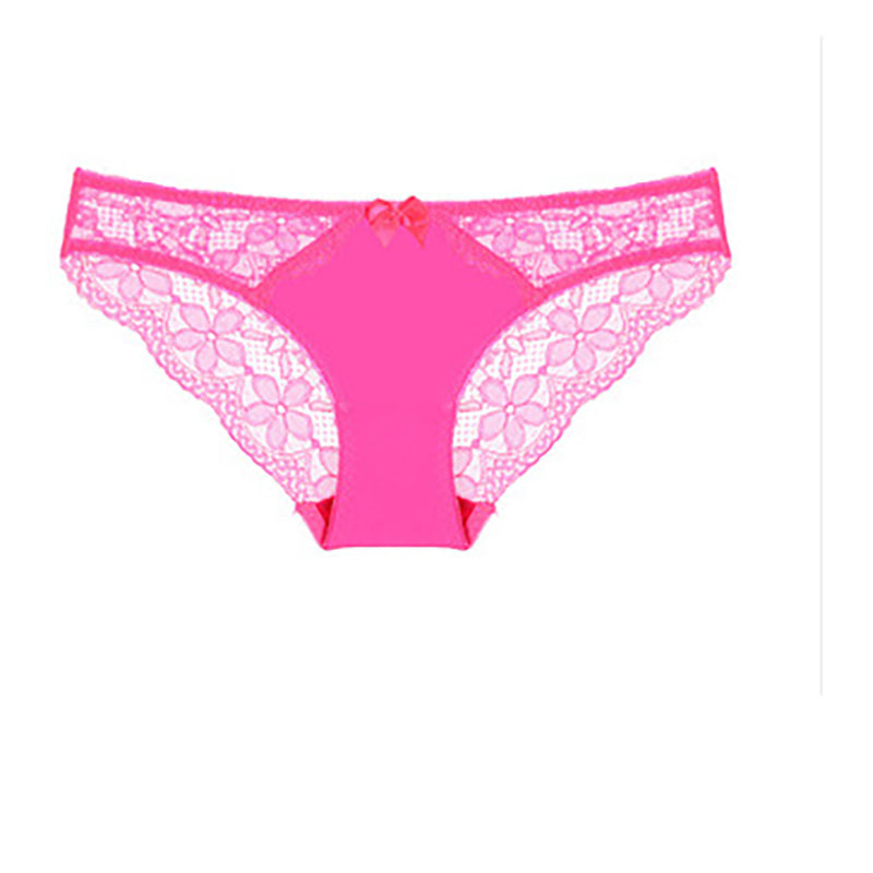 Solid color transparent low waist briefs