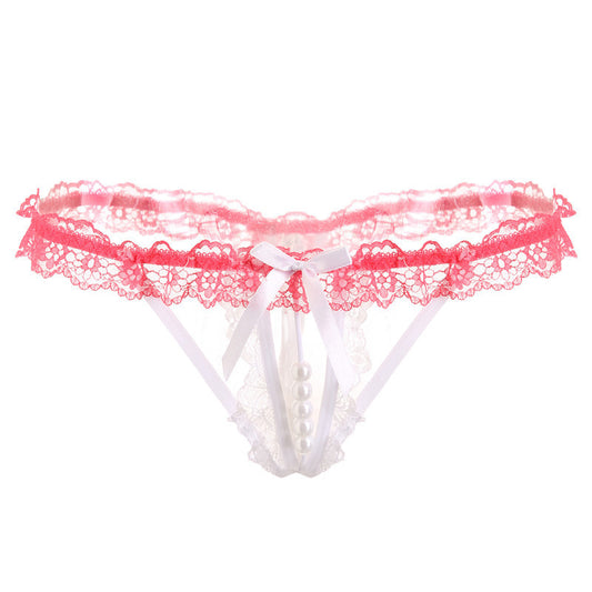 Pearl Massage Temptation Lace Thong