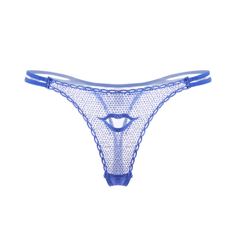 Seamless mesh thong panties