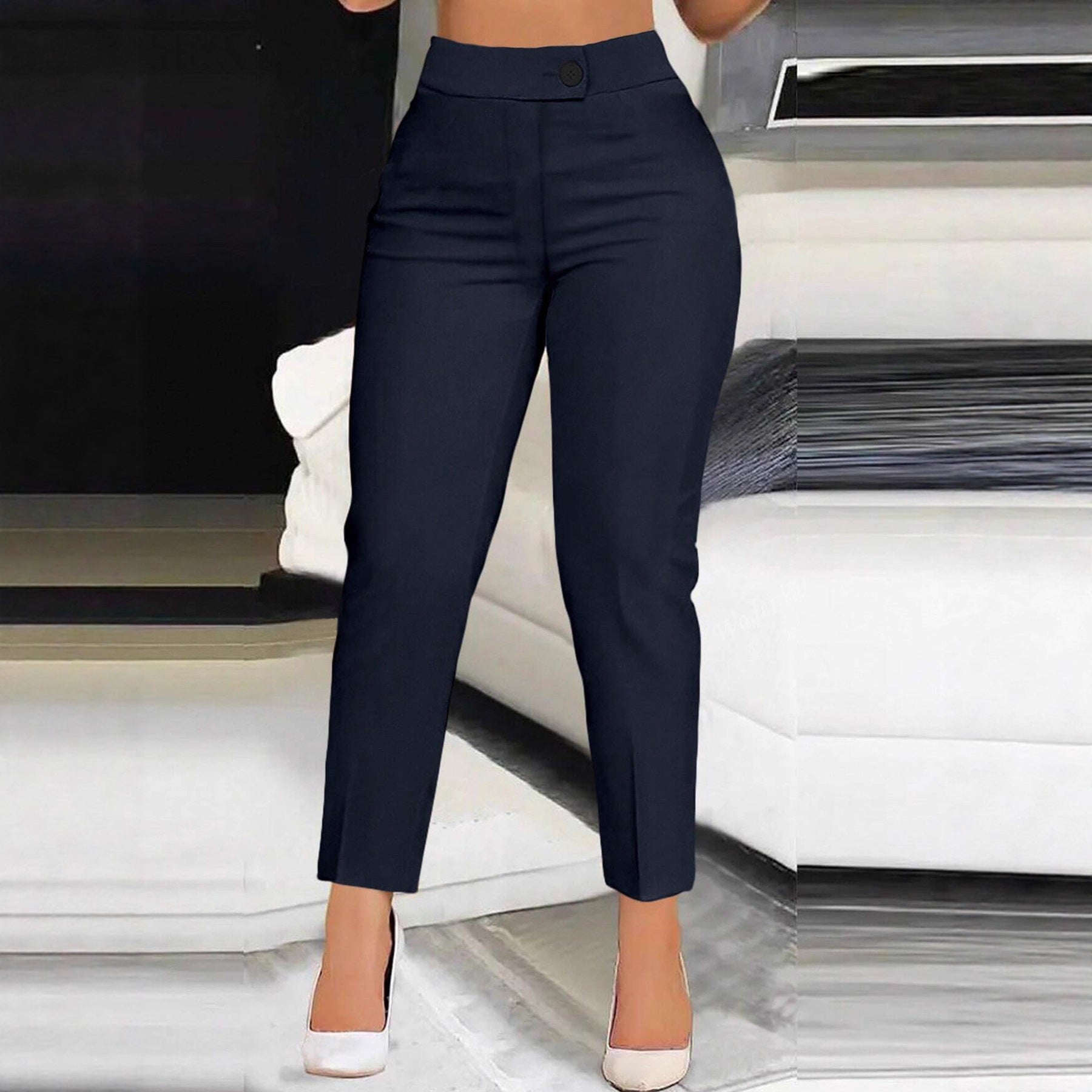 LunaFit™ High Waist Slim Straight Pants
