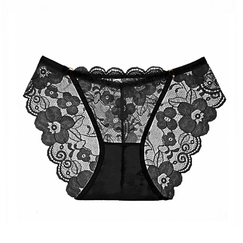 Sexy lace transparent temptation briefs