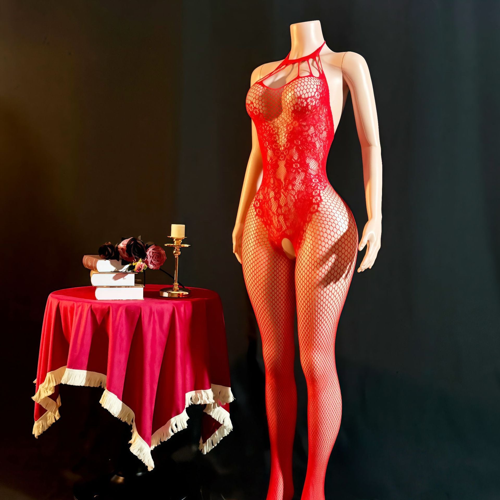 Sexy Sheer Lace One-Piece