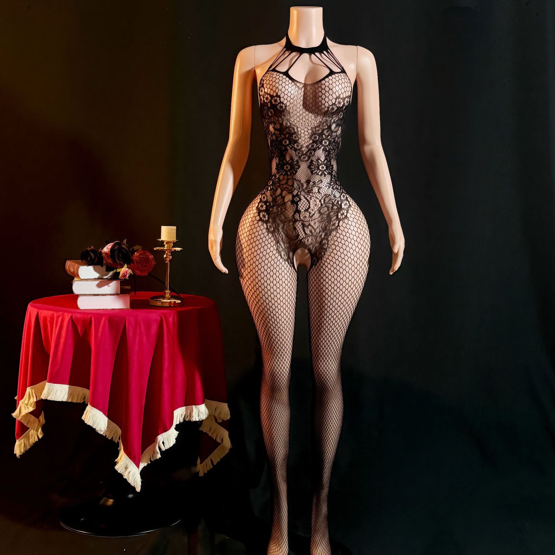 Sexy Sheer Lace One-Piece