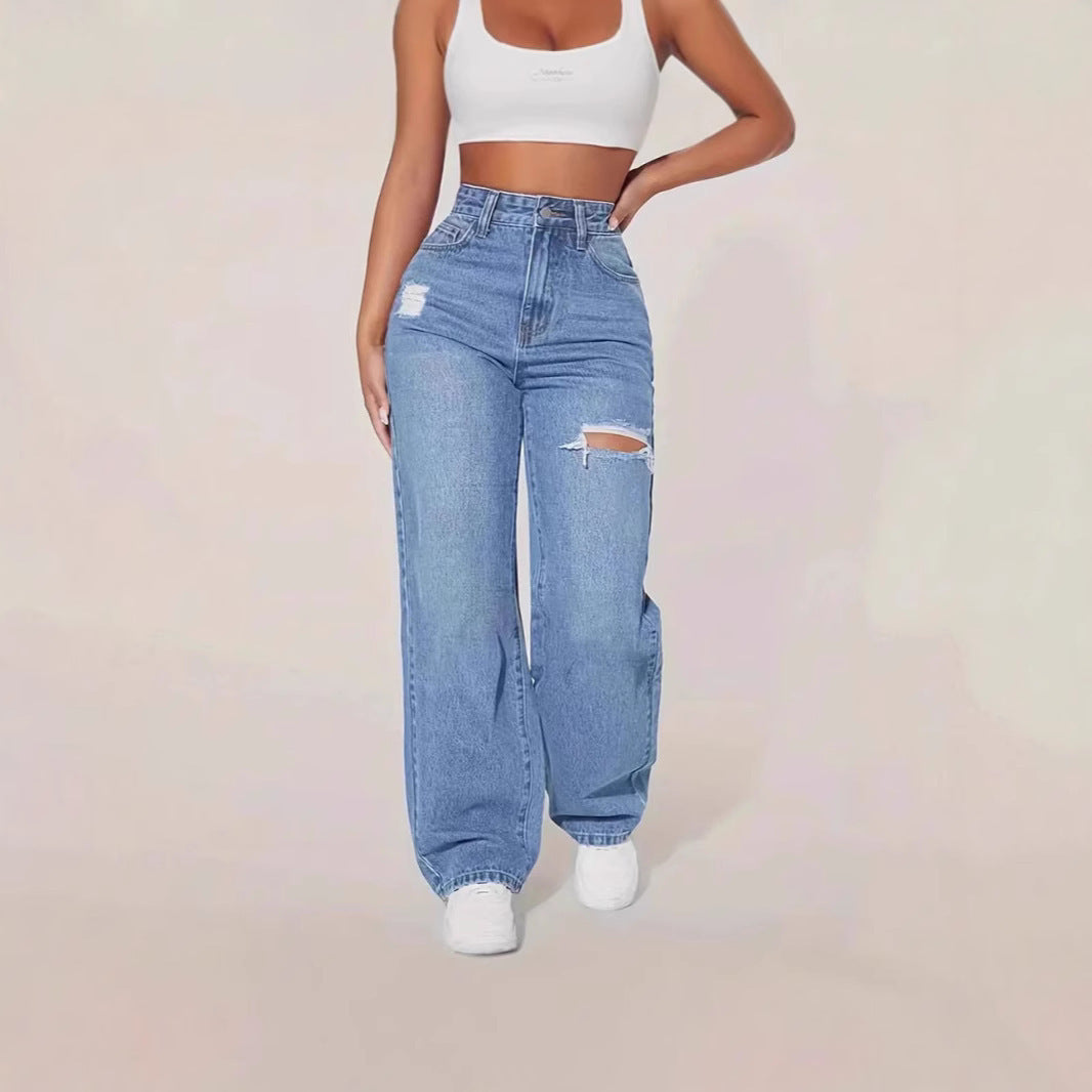 UrbanFlex High Waist Baggy Jeans