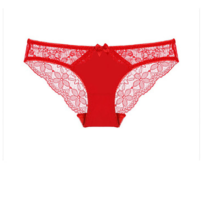 Solid color transparent low waist briefs