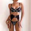 Webbing spliced fishbone three-piece set