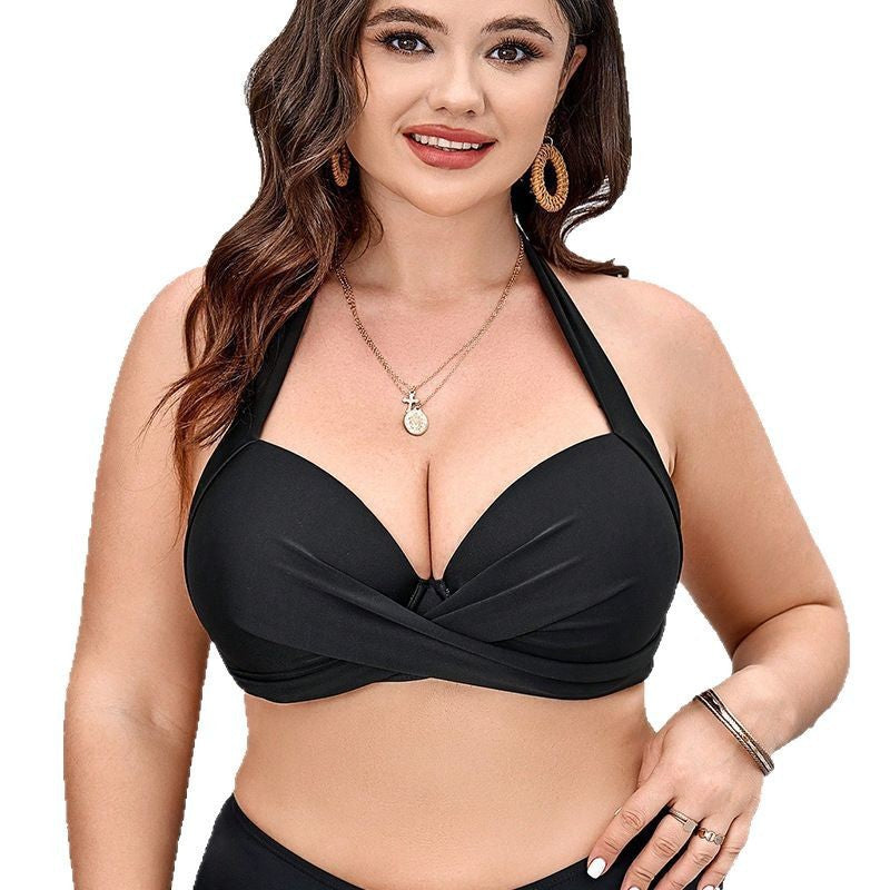 Large Size Sexy Push Up Bikini Hot Spring Swimsuit Single Top