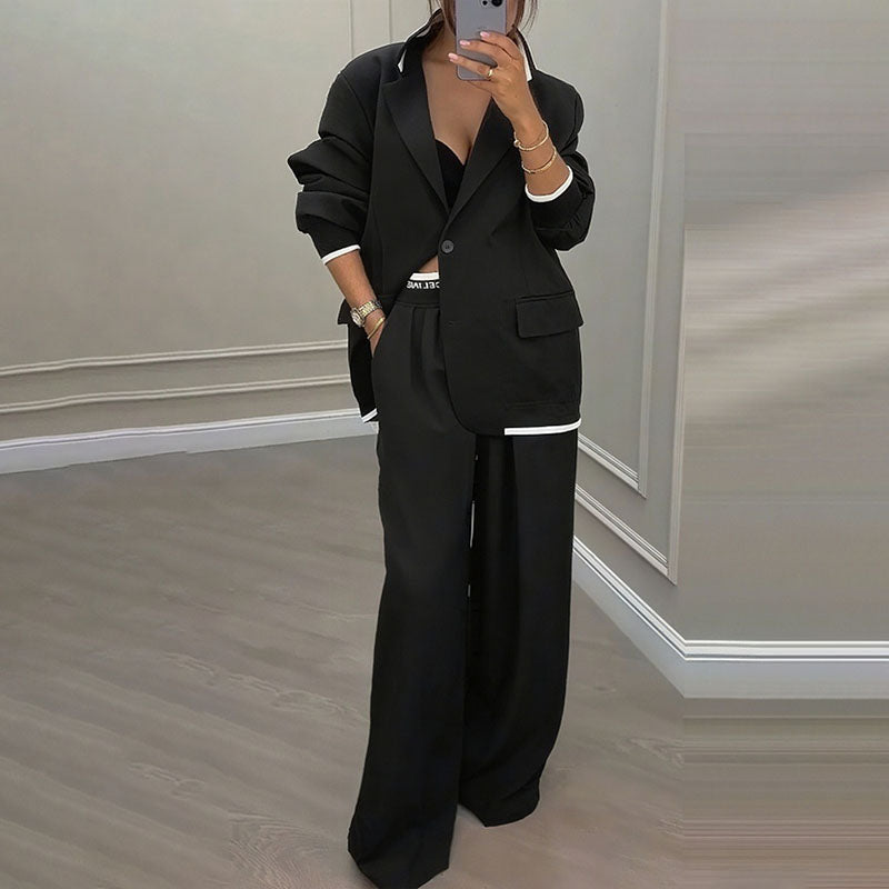Avery Elegant Blazer Two Piece Set