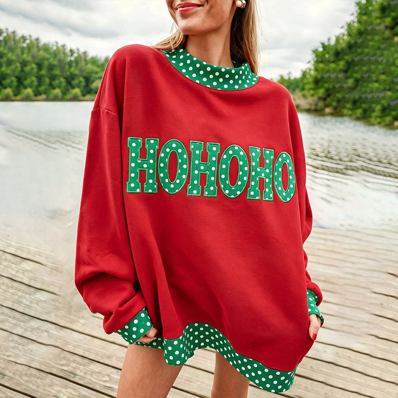 Luna Polka Dot Oversized Sweatshirt