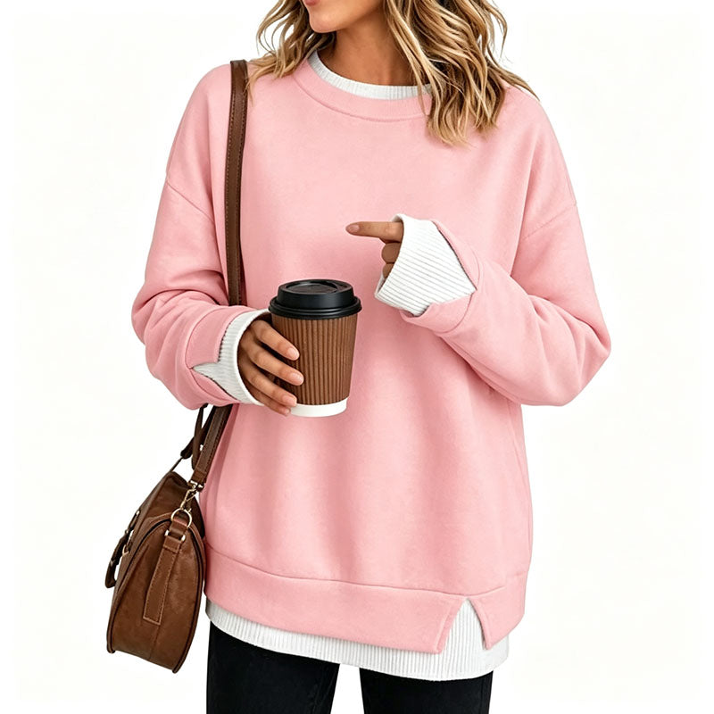Evelyn Two-Tone Layered Sweatshirt