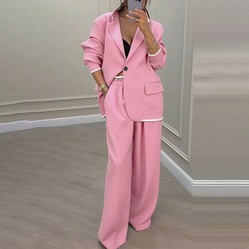 Avery Elegant Blazer Two Piece Set