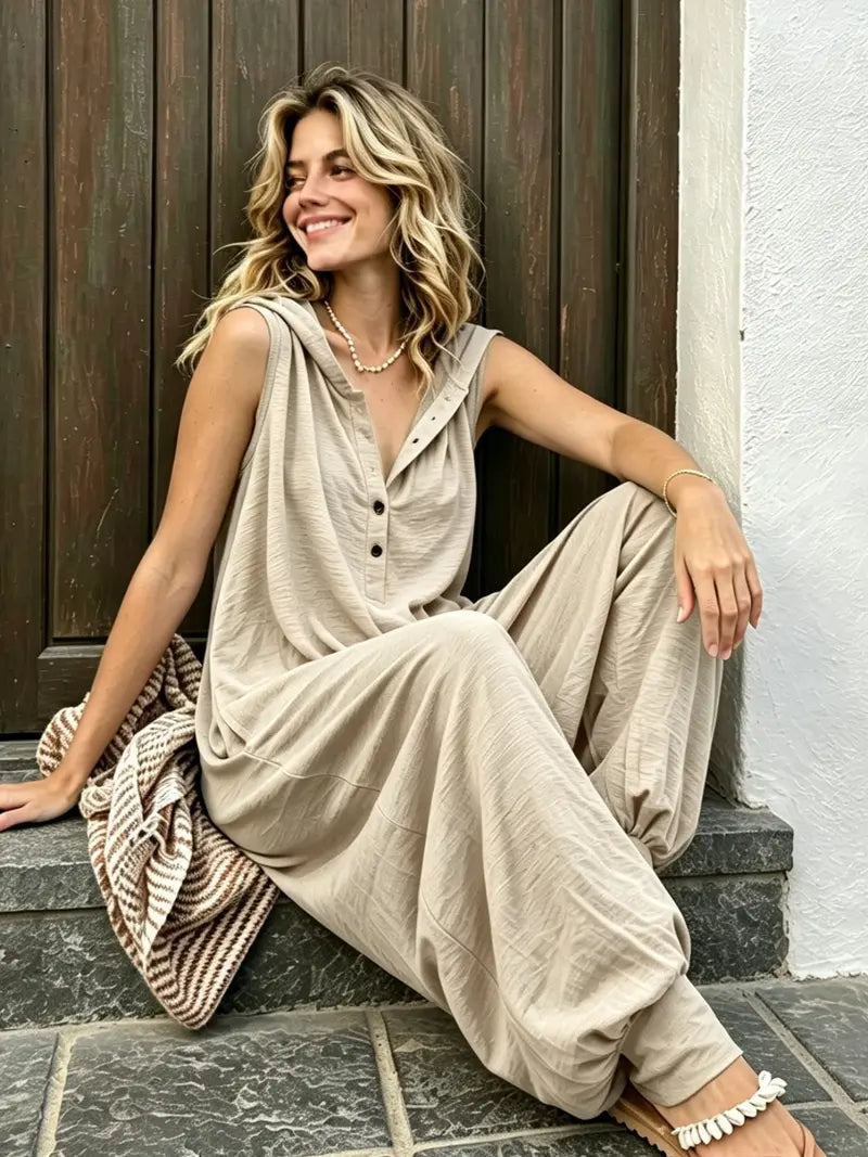 LunaFlow™ Relaxed Wide Leg Jumpsuit