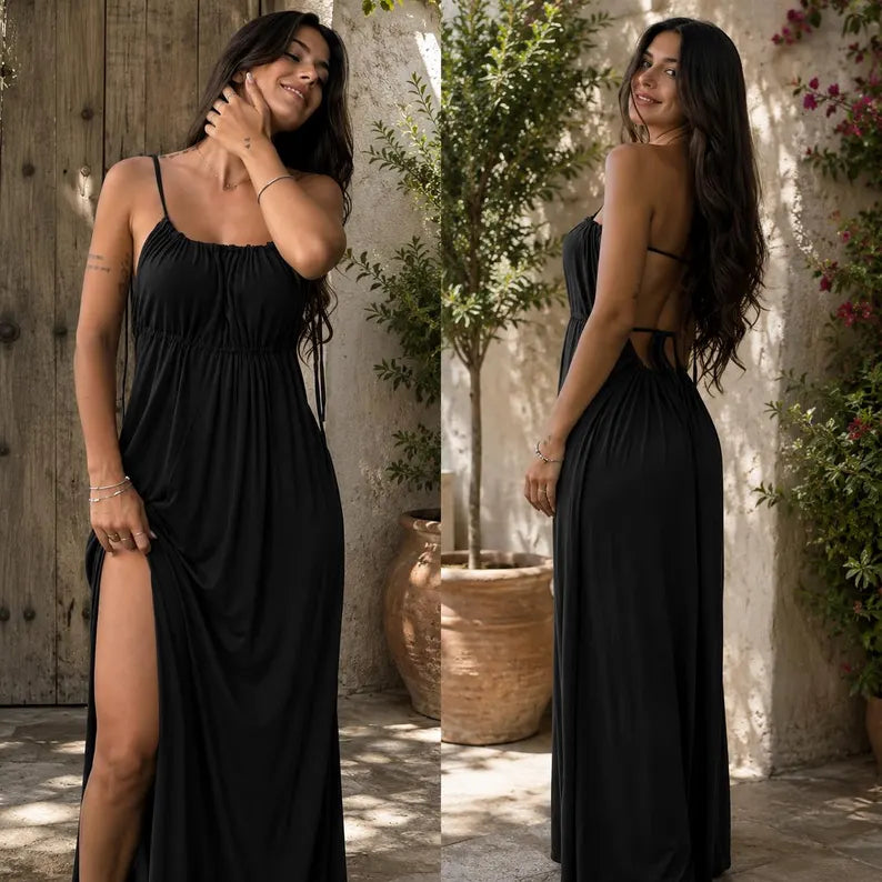 LunaFlow™ Side Split Maxi Dress
