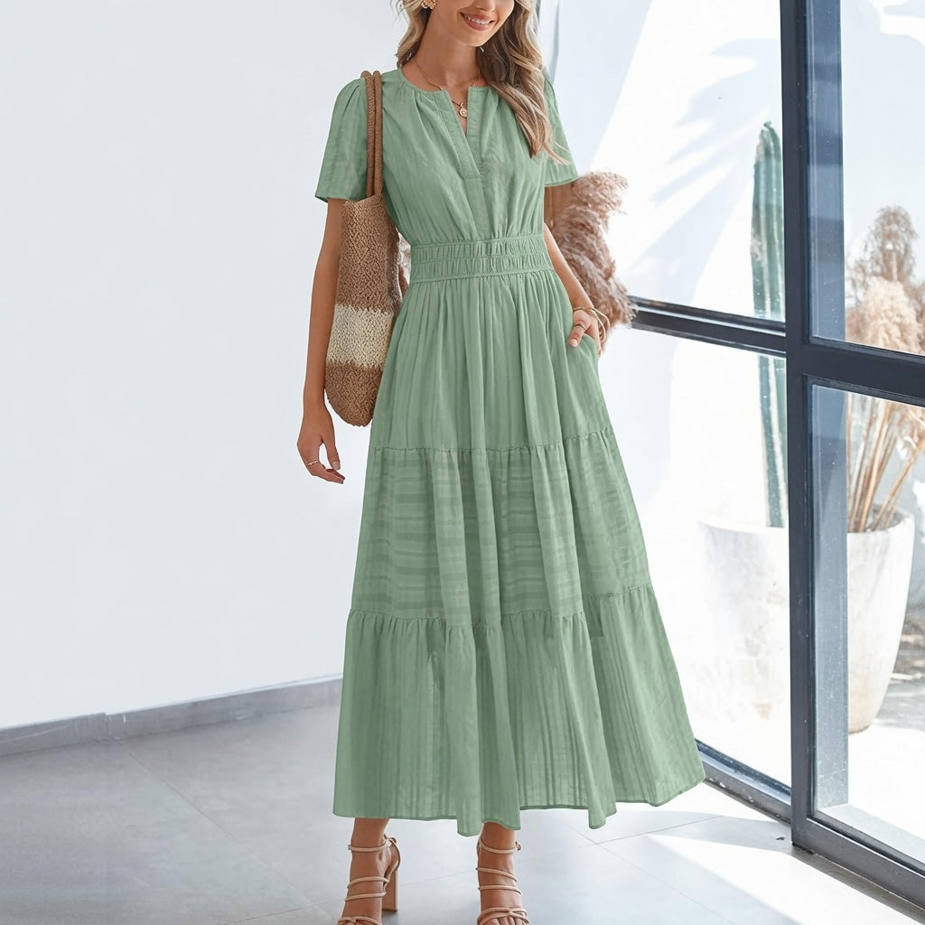 Luna Bloom Eyelet Maxi Dress