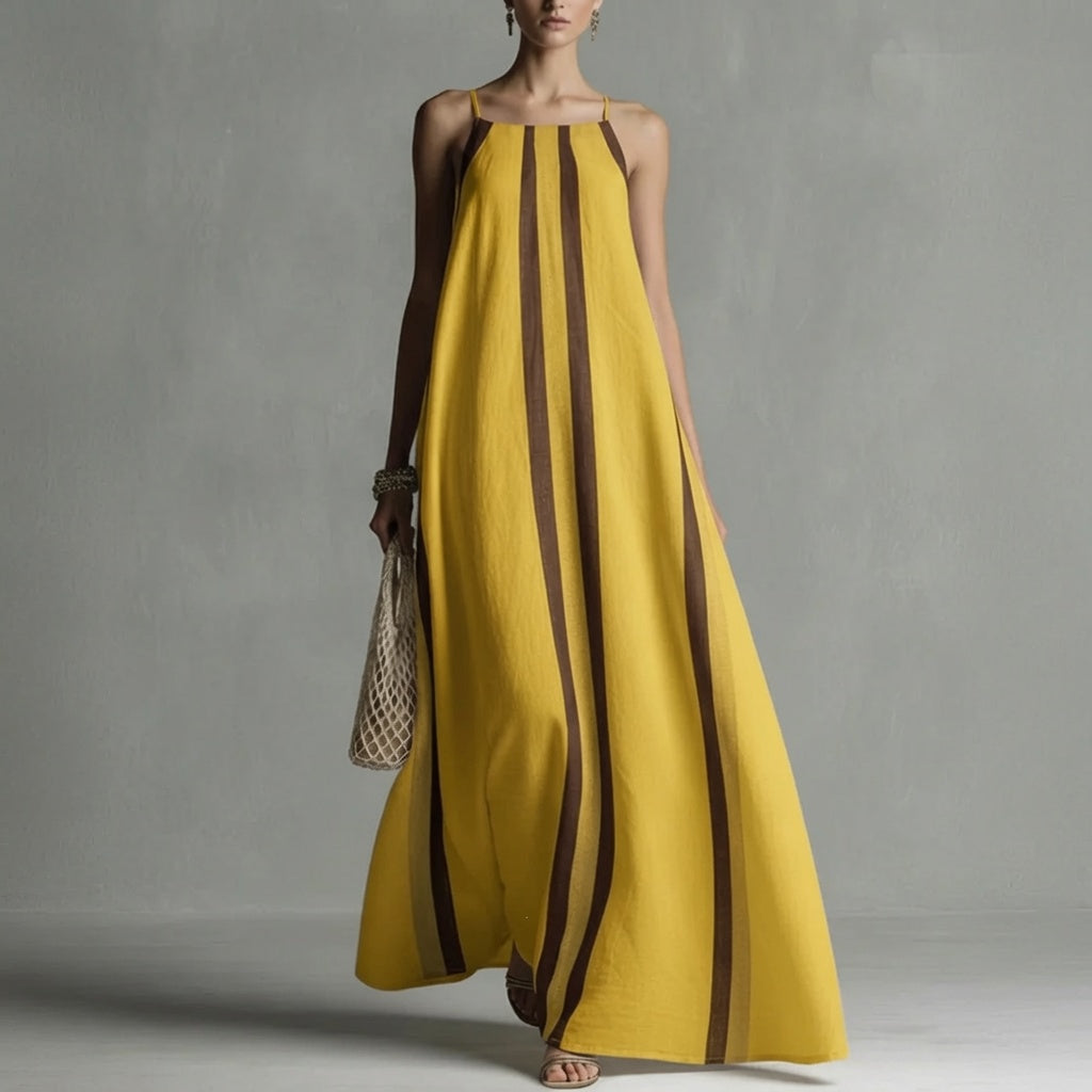 LunaMuse™ Elegant Satin Maxi Dress