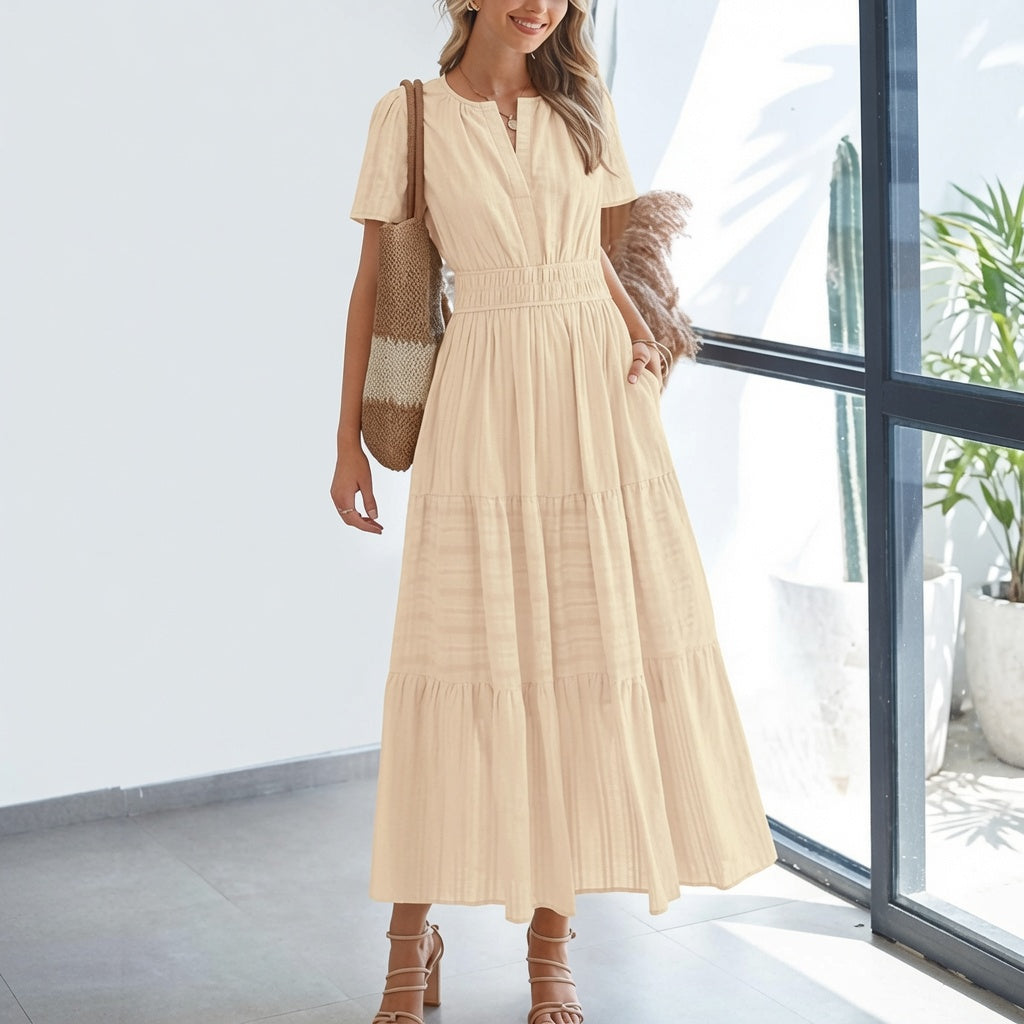 Luna Bloom Eyelet Maxi Dress
