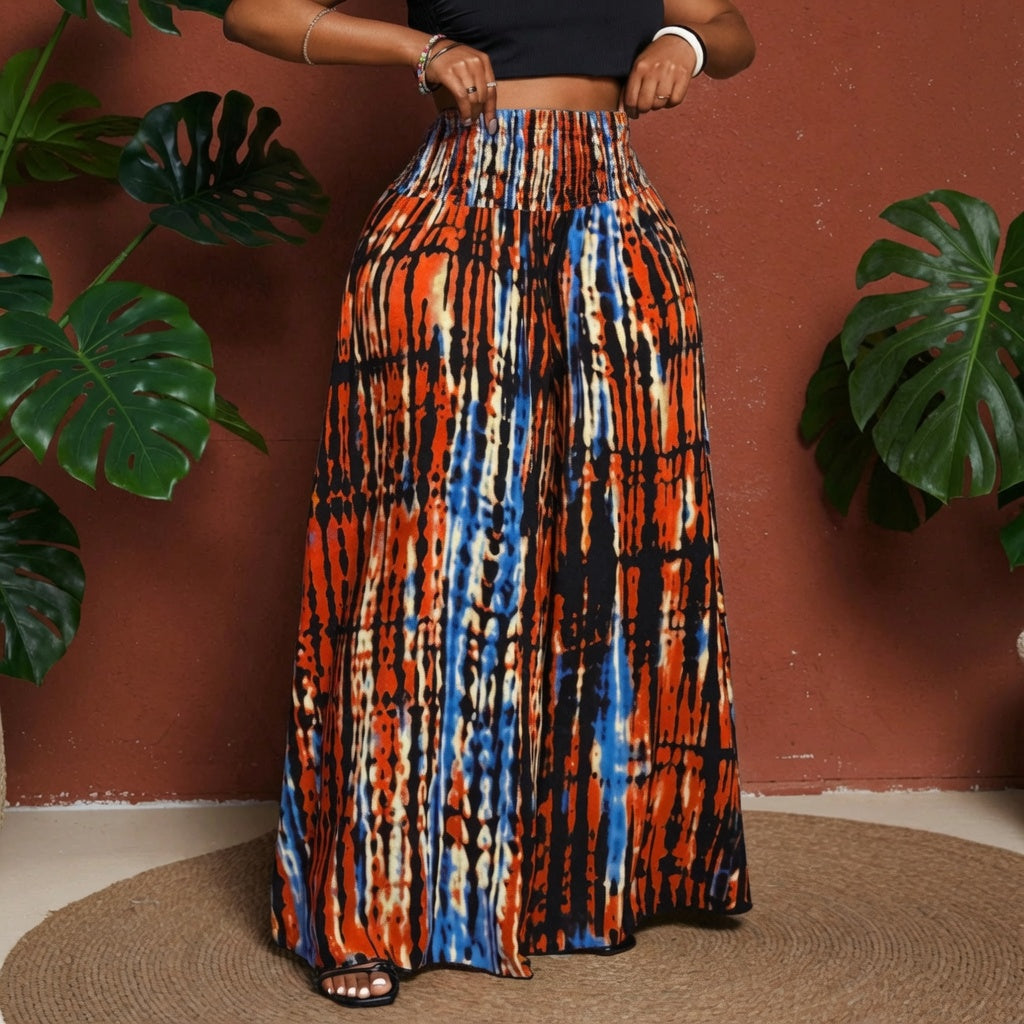 LunaMuse™ High Waist Boho Pants