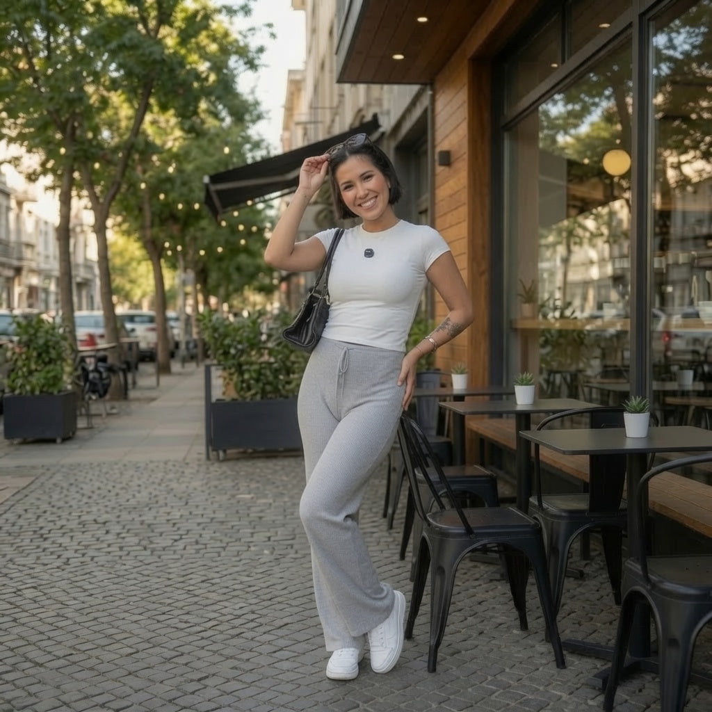 LunaEase™ High Waist Wide Leg Pants