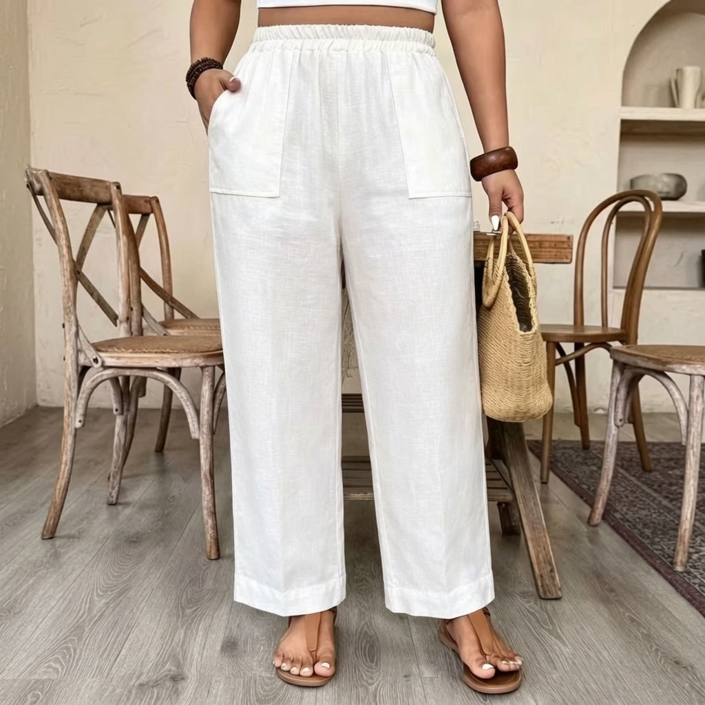 Mila Relaxed Linen Wide Leg Pants