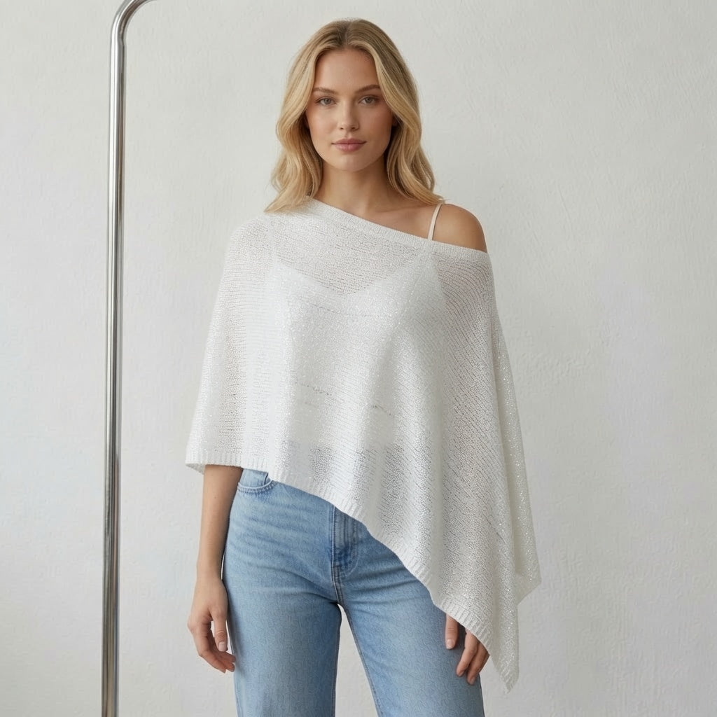 LunaSoft™ Cozy Knit Poncho Top