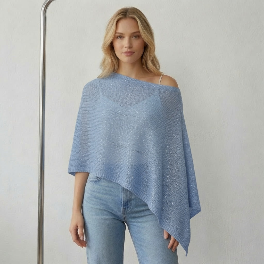 LunaSoft™ Cozy Knit Poncho Top
