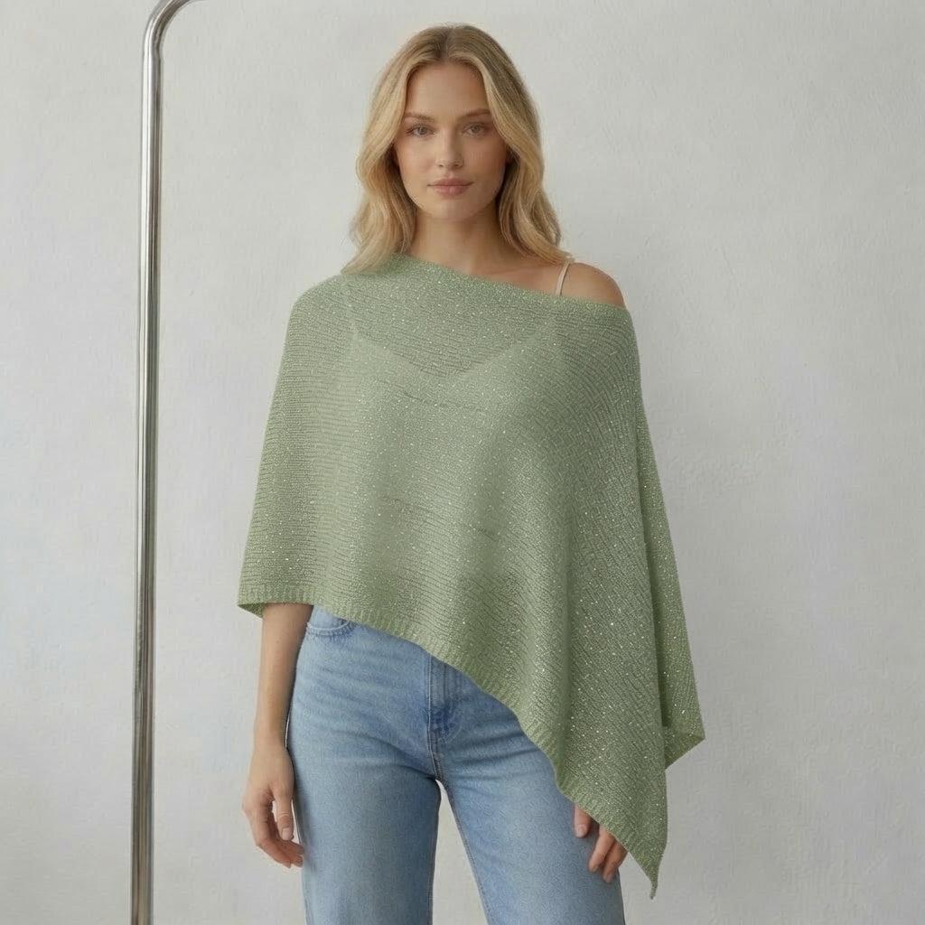 LunaSoft™ Cozy Knit Poncho Top