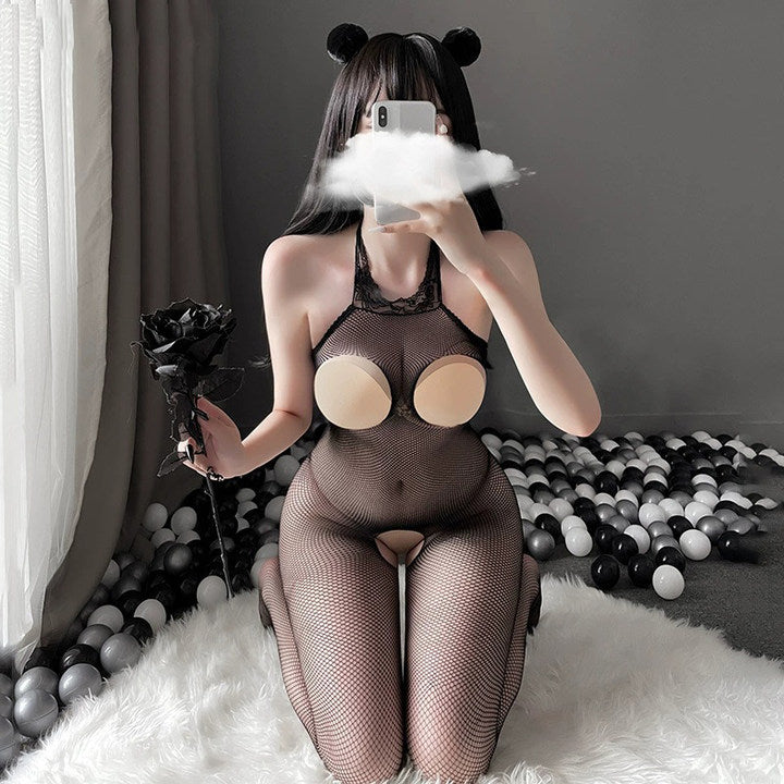 Ji'an open crotch stockings