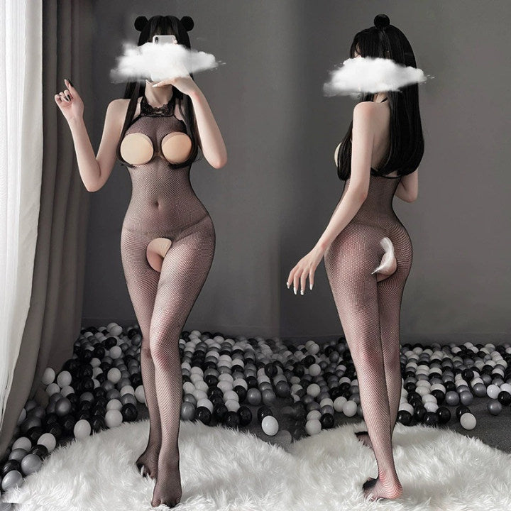 Ji'an open crotch stockings