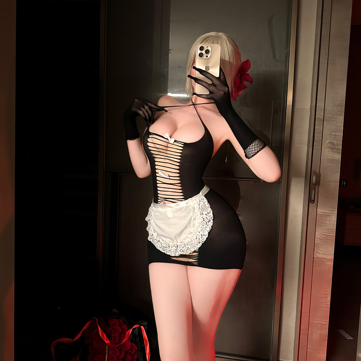 LY Maid Mesh Clothing
